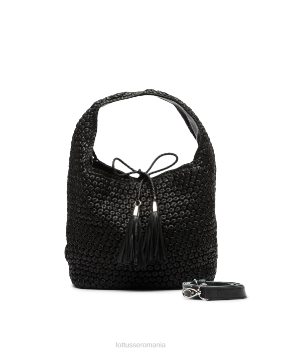 Lottusse femei noodbag merino miel hobo moale TJT6351 accesorii negru