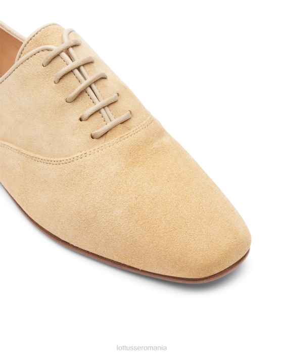 Lottusse femei goya goat suede oxford TJT6272 încălţăminte bej